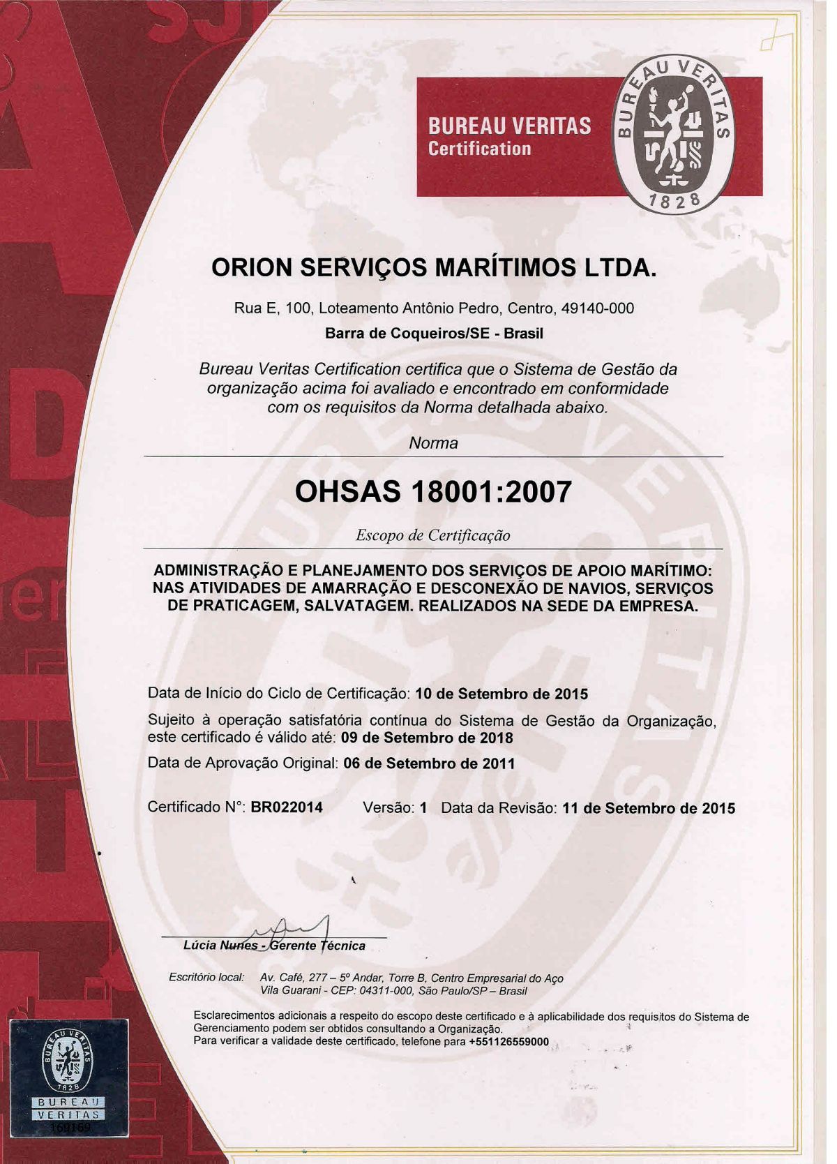 OHSAS 18001 - 2007